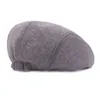 Tendance Cabbie Driver Ivy Hat couleur unie mélange de laine feutre casquettes de gavroche chapeaux pour hommes femmes béret rétro avant chapeau réglable 2630864