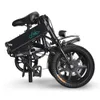 FIIDO D1 Folding elétrica Moped bicicleta City Bike Commuter bicicleta Três equitação Modos de 14 polegadas Pneus 250W Motor 25 kmh 10.4Ah bateria de lítio 40-55