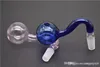 Toppkvalitet färg pyrex tjockt glas oljebrännare rör glasrör 10mm 14mm 18mm hane bubbler oljebrännare för bubbler vattenrör bong