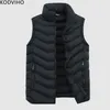 Mens västjacka män casual ärmlös streetwear varm väst man vinter mode kropp varmare kappa män Gilet Homme Chaleco hombrre