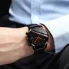 Belushi Herren Quarzuhr Sport Casual Armbanduhr Herren Uhren Uhr Mann Leder Armbanduhr Datum Wasserdicht 30M