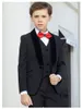 Knappe One Button Sjaal Revers Kid Complete Designer Knappe Jongen Trouwpak Jongens Kledij Op maat gemaakt (Jas + Broek + Tie + Vest) A21