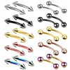 New Stainless Steel Eyebrow Nail Ring labret lip nail Body Piercing Jewelry Wholesale