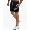 Casual Quick dry Shorts Mens Gyms Fitness Bodybuilding Workout Summer Knee Length Short Pants Male Bermuda Surfing Beach Shorts2235