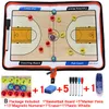 Basketball Coach Board con Zipper - Tasco di tattiche in pelle perfetta per gli allenatori Attrezzatura da arbitri dell'allenatore di basket