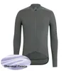 Rapha Team Mens Winter Thermal Fleece Jealing Jersey Długie Rękaw Wyścigi Koszule MTB Topy rowerowe Bike Uniform Outdoor Sportswear S21050755