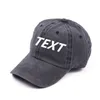 Custom Baseball Cap Vintage Distressed Washed Cotton Dad Hat Cotton Snapback Cap Hip Hop Baseball Travel Soft Top Cap Can Be Custo5162680