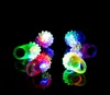 Fragola lampeggiante LED Light Up Jelly Finger Rings Bar DJ Rave Toys Anello lampeggiante per bambini Halloween Natale Compleanno Giocattoli SN193