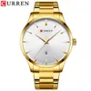 CWP Watch Men Style Fashion Style Curren Classic Quartz Watches Band en acier inoxydable Clock Horloge Business Men's Wristcs Dress302W