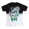 Fashion-Summer Rock and Roll T-shirt Alien UFO World "Do not Trip Out" Rolig Crazy et Print 3D T Shirt Kvinnor / Män Tops Svart Vit Y190123