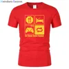 tshirt Funny New Fashion Eat Sleep Game Repeat Mens Gamer Funny T Shirt Custom Pattern cotton man T-shirt casual T195