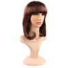 Women's Wig Hair Short and Straight Hair BOBO Head of The Whole Head of The Natural High Temperature Silk Cover Hair