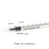 1ML / 1CC التركيب المخاريط + 32G 0.5 بوصة الاستغناء عن الإبر وختم كاب