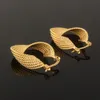 Mode 24 k Jaune Or Massif Rempli Boucles D'oreilles Charme Boucles D'oreilles Bijoux Pour Femmes cadeau