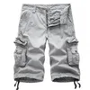 Shorts masculinos masculinos de carga DHGATE Solid Cores Casual With Pockets Athletic Short Male Outdoor Beach Board