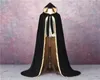 Costumes de mariage de reconstitution historique de cape de velours pour la fête d'Halloween à capuche élégante princesse de mariée de mariage Shawl8689113