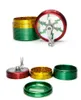 Aluminium Alloy Thread Grinder 4 Layers Diameter 63mm Multi Colors Handle Herb Grinders Smoking Accessories GR174