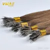 VMAE European Blonde Natural Black Brown rak dubbeldragen Nano Ring Tip Keratin Stick Nuticle Rustat Virgin Human Hair Exen7563169