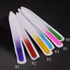 Coloré Limes fichier Cristal Durable verre Nail Art Tampon NailCare outil pour l'outil de manucure polonais UV 6 Couleur EEA1626