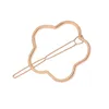 Hair Clips Pins Cross-Border Supply Hair Accessories Hollow Temperament All-match Triangle round Moon Variety Geometric Metal Hairpin Hairpi