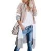 Joineles Femmes Casual Cardigan Automne À Manches Longues Chandails Tricotés Colorblock Long Mujer Femmes Jumper Ouvert Avant Lâche Cardigan T191021