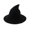 Halloween Witch Hat Diversified Along The Sheep Wool Cap Knitting Fisherman Hat Female Fashion Witch Pointed Basin Bucket