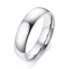 Ringue décontractée de 5 mm de 5 mm pour femmes hommes en acier inoxydable anneaux plains unisex anel anniversaire anniversary3981896