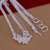 Set di gioielli con collana di braccialetti di perle di sabbia a sei corsie in argento sterling 925 di alta qualità DFMSS142 nuovo di zecca Argento 925 diretto in fabbrica