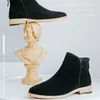 男性ブーツ本革製アンクルブーツ男性靴砂漠ブーツシューズ+男性Zapatos de Hombre de Vestirフォーマルボタ州ホムブレCauere Erkek Ayakkabi