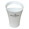 Secchi di ghiaccio e refrigeratori con 6 pezzi in vetro bianco Moet Chandon Champagne Glass Plastic9976882