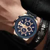 Curren New Watches Mens Luxury Brand Chronograph Sport Watch for Men armbandsur med rostfritt stålband Casual Business Clock1994