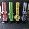 32cm high Mix-Colored Acrylic Bong Hookah Shisha Smoking Metal Pipe Glass Bong Bubblers Tocabbo Water Pipe, Colors Random Delivery