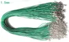 1.5mm cera cera collar de serpiente cordón cuerda cuerda cable extensor cadena con cierre de langosta bricolaje joyería barata