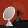 Large round mirror led makeup vanity mirror desktop smart light ABS fill light desktop makeup mirror lamp