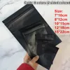 NUEVAS bolsas de mylar de plástico negro Bolsa con cremallera de papel de aluminio para almacenamiento de alimentos a largo plazo y protección de coleccionables 8 colores de dos lados