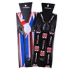 US Flag Suspenders 2.5*100CM Elastic Y-back 8 colors UK stripe Suspenders Adjustable braces for Adult Clip-on Hallowmas Christmas gift FREE