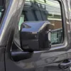 ABS-Rückspiegel mit Lampe, Kohlefaser-Dekoration für Jeep Wrangler JL ab 2018, Auto-Außenzubehör