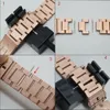 Pour Apple Watch Band Series SE 6/5/4/3/2/2/1 Acier inoxydable méta-bracelet de bracelet IWatch 40mm 44mm 38mm 42mm