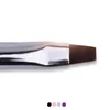 A testa piatta pittura del chiodo del gel di arte spazzola UV del costruttore Disegno penna delle spazzole Manicure Tools ~ viola / bianco / Back / Rosa