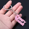 Keychains Kill Bill PUSSY WAGON Keychain Pink Key Chains Women Girl Bag Car Keyring Accessories Christmas High Quality Jewelry Gif5490991