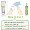 8 PC para quitar maquillaje de ratón lavable de algodón de fibra de bambú reutilizable Wipe para quitar el maquillaje de la cara y de los ojos del maquillaje