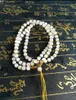 Xinjiang Hetian White Jade Perlenkette kostenlose Lieferung B8