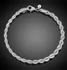 sterling silber twisted seil armband
