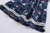 Baby girls Floral dress children Flying sleeve princess dress 2019 summer Fashion boutique Kids Clothing 2 colors C6019