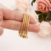 kleine mooie gouden Dubai Afrika Bangle Arabische Sieraden Gouden Charme meisjes India enkelbandje Armband Sieraden Voor Kinderen baby verjaardag Gift12858