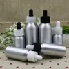 30ML 50ML 100ML Aluminio e Reactivo líquido Botellas de pipeta Cuentagotas Aromaterapia Aceites esenciales Botellas de perfume