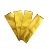 3x12cm 6 Färger Tillgänglig Öppning Top Heat Sealble Packaging Väskor för kaffepulver Spice Storage Flat Mylar Folie Paketväska Lång form