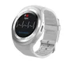 Hot Y1 orologio intelligente Bluetooth Wrisbrand braccialetto tondo touch screen con slot per schede SIM per Android Samsung iPhone con confezione al dettaglio