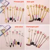 8 pcs Sailor Moon Brushes Pincel de Maquiagem Bonito conjunto Sakura Escovas Cosméticas Com Saco Rosa Sombra de Olho Escova de Alto brilho kit