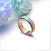 Golden Rainbow Rotacyjne pierścienie retro męskie mąki pary pierścionka biżuteria zaręczyny dla kobiety kropli
